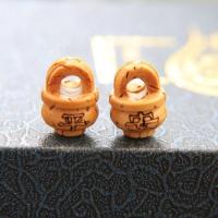 野生桃核雕刻 桃胡吊坠 宝宝手链挂件配饰 手工diy配件 平安桃篮 一对桃篮不带绳