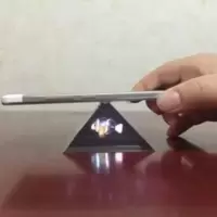 手机版3D全息投影仪 底边7cm金字塔 适合3.5-6.5寸手机使用 DIY 手机版3D全息投影仪 底边7cm金字塔 适