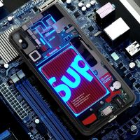 苹果11promax发光手机壳XSMAX智能声控iPhone8来电闪XR潮牌苹果12 [SUP] iPhone 6