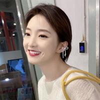杨凯雯同款蝴蝶结耳骨夹耳夹女无耳洞个性潮满钻耳环 耳骨夹单只-左耳