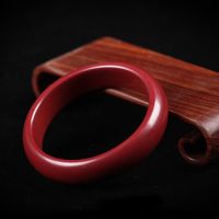 [宝钰堂]天然高含量朱砂女士手镯情侣款节日礼物父母学生镯 紫金原矿石砂指环17--20mm