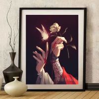 新款天官赐福古风钻石画客厅小件简单手工diy十字绣自己绣贴砖绣 钻石画[满钻] 30*40厘米