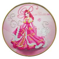 儿童钻石画满钻女孩手工制作创意DIY粘贴画益智玩具小学生礼物 XY002莉娅公主*20*20