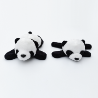 熊猫毛绒冰箱贴四川旅游纪念品创意可爱便利贴卡通熊猫冰箱磁性贴 一大一小