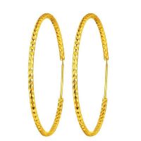 新品超大号胖脸显瘦耳环 女越南沙金饰品防过敏满天星圈圈大耳圈 满天星小耳圈(直径5cm)