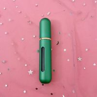 8ml香水分装瓶大容量香水瓶铝制底部自泵式香水分装瓶 草绿 1个