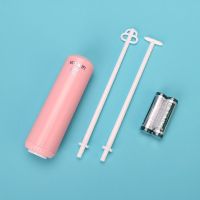 奶粉搅拌棒加长柄电动调奶器迷你婴儿奶粉搅拌器冲调搅奶棒不结块 粉色主机+2条杆+1对电池