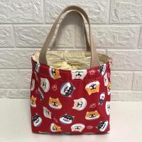 防水饭袋加厚铝箔保温包便当袋手提包保温饭盒袋学生午餐包带饭包 红色 小柴头