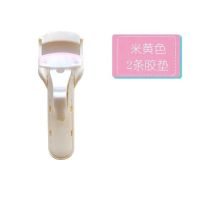 玛莉安睫毛夹 卷翘 持久小型局部分段式卷翘器玛丽安睫毛梳钢极细 新版按压式(米黄色)