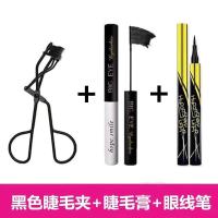 5秒卷翘局部睫毛夹可爱迷你便携式睫毛夹卷翘初学者眼睫毛卷翘 黑色睫毛夹+睫毛膏+眼线笔