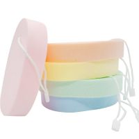 [海藻挂绳4片装+盒]洗脸扑粉扑卸妆扑清洁扑洁面扑海绵宝宝扑 [挂绳]海藻2.0厘米 2片+1盒子