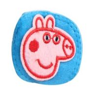 可水洗可爱卡通弱视眼罩学生弱视训练单眼遮盖立体眼罩遮眼镜框布 佩琪蓝右眼