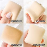 送收纳盒~超软海棉花糖块粉扑气垫干湿两用粉饼散粉方圆形不卡粉 [赠收纳盒]方形 1个