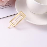 韩式发夹简约风气质马尾夹水钻一字夹后脑勺夹子女头饰发卡顶夹 金环