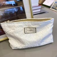 泡泡牡丹提花化妆包气质化妆品收纳整理袋洗漱包大容量便携内胆包 白牡丹花