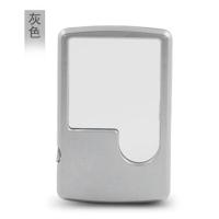 放大镜高清老人儿童卡片式便携式台式超薄10倍十倍珠宝鉴灯不亮 灰色-无电池