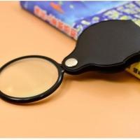 新品放大镜10000倍高清十倍放大镜钻石放放大镜1000倍高清大镜10 黑色折叠50mm