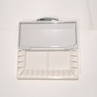 金麟水彩调色盒/密封保湿水粉颜料盒调色板易清洗 18格 24色 33格 18格银盖（金麟）