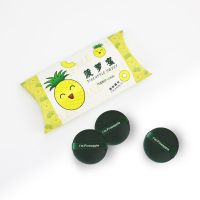 [菠萝蛋黄派气垫粉扑不吃粉干湿派两用散粉粉底液专用海绵化妆粉 菠萝蜜三枚装