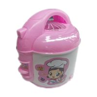 儿童过家家厨房玩具家庭小煮人电饭锅灯光音乐仿真电饭煲地摊货源 粉色