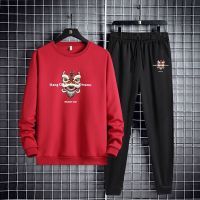 男装夏季冰爽透气男士短袖T恤韩版潮流休闲一套衣服帅气搭配套装 a套装 L 100-120斤