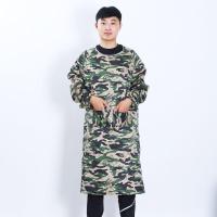 新款时尚家居户外工地用品男士迷彩倒穿加大加肥反穿衣系带罩衣 剪刀花