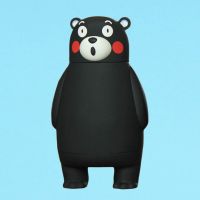 卡通水杯熊本熊创意可爱黑熊耐热玻璃杯公仔学生情侣男女儿童学生 站立款式1