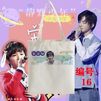 宋亚轩同款学生书包TNT时代少年团周边休闲单肩帆布包购物袋应援 16 纵向大号