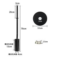 超市连卷袋支架挂式手撕袋不锈钢连卷架子散称区放塑料购物袋支架 黑色直杆连卷支架