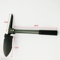 工兵铲多功能户外用品中国特种兵工铲子军版原品锰钢折叠车载铁锹 普通绿色款(无袋无指南针)