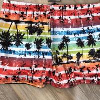 以嫣泳裤男士平角温泉速干沙滩裤大码宽松时尚男款泳裤游泳装备套 乱花(不带帽) L(90-110斤)