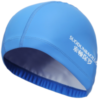 泳帽男女通用成人舒适长发护耳透气泡温泉不勒头PU涂层游泳帽 蓝色
