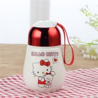 创意陶瓷杯子可爱马克杯带盖卡通灯泡杯学生水杯女韩版随身杯茶杯 灯泡杯KT-A