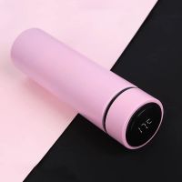 大容量保温杯男女便携真空304不锈钢水杯子学生韩版带滤网泡茶杯 480ML粉色直杯 单杯+茶隔