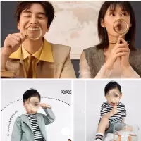 新款儿童创意拍照道具放大镜搞怪趣味 婚纱摄影写真拍摄影楼道具 如图