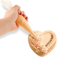 加厚PE裱花袋一次性挤花袋曲奇蛋糕溶豆裱花袋烘焙工具 PO薄款3C 小号12寸(50只)