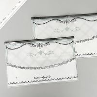 文胸内衣拉链袋内衣塑料包装袋自封袋高档黑白文胸袋印刷logo 5只