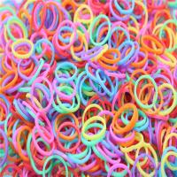 儿童皮筋发绳不伤发女童皮筋韩国可爱公主小皮套扎头绳小女孩发圈 亮彩橡胶小圈1000根袋装