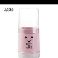 厨房筷子筒塑料筷子架家用带盖防尘沥水餐具收纳架收纳盒筷子盒 北欧粉(带防尘盖)