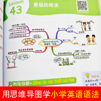 全2册用思维导图速记小学生英语单词+用思维导图学小学英语语法小学英语单词快速记忆法英语单词记背神器英语词汇速记大全快速记