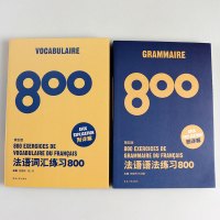 法语语法练习800题+法语词汇练习800题 附详解 第五版 法语初学者专四语法法语四级TEFTCF单词法语自学入门教材法