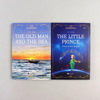 [英文原版小说]正版 小王子+老人与海 全英文版原版小说 世界经典文学名著英语读物 英文版读物 英语小说原著英文版读物