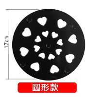 隔热垫锅垫厨房锅垫电磁炉锅垫防烫垫加厚防摔垫锅垫砂锅垫防摔锅 (2片装) 高档新品爱心桃款17CM圆