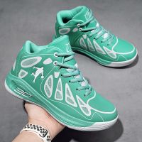 欧文7代篮球鞋男詹姆斯学生防滑耐磨网面透气水泥地儿童战靴球鞋 特价款 0qq20绿色 36