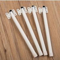 床上笔记本桌懒人桌脚简易可折叠学习小桌子桌腿餐桌加厚支架配件 圆管白色28公分(一套4只)