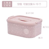 内衣收纳盒内裤袜子文胸收纳神器家用宿舍分格手提式三合一收纳盒 俏丽粉[文胸盒]