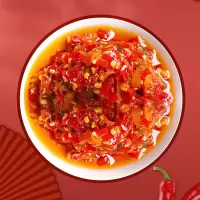 料记湖南农家三色辣椒酱辣酱 下饭咸菜外婆菜萝卜干酱菜3罐组合装 90g湘西三色椒糟辣酱*3