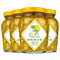 坛坛乡脆鲜剁青椒210g装辣酱湖南特产鱼头剁椒青椒下饭菜香辣微辣 脆鲜剁青椒210克*1瓶