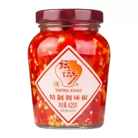 坛坛乡精制剁辣椒朝天椒小米椒辣椒酱剁椒鱼头拌饭湖南特产 425克精制剁辣椒1瓶(有点贵)