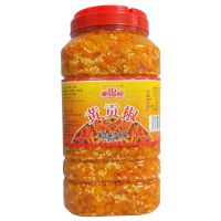 湖南正宗湘锦楼黄贡椒剁辣椒10斤大桶瓶装 蒸双色鱼头酱 商用批发 黄贡椒10斤装(剁椒鱼头好搭档)